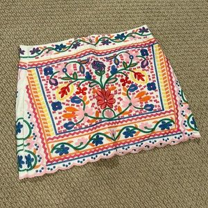 Multi-colored floral J.Marie skirt size small